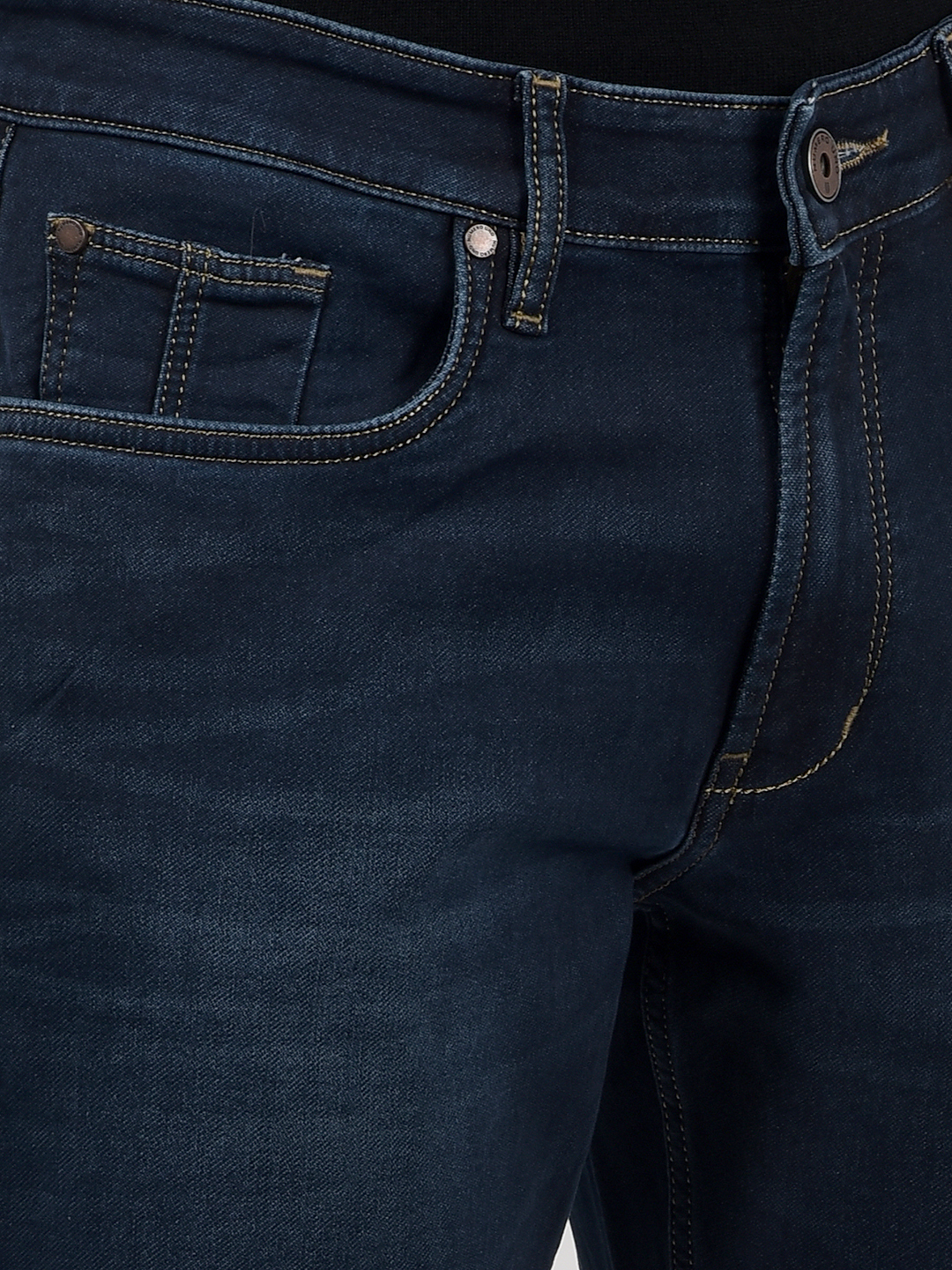 Numero Uno Men Solid Dark Blue Jeans